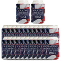 60th Birthday Gifts Making America Great Since 1964 24-pack Can Coolie Drink Coolers Coolies US Flag
