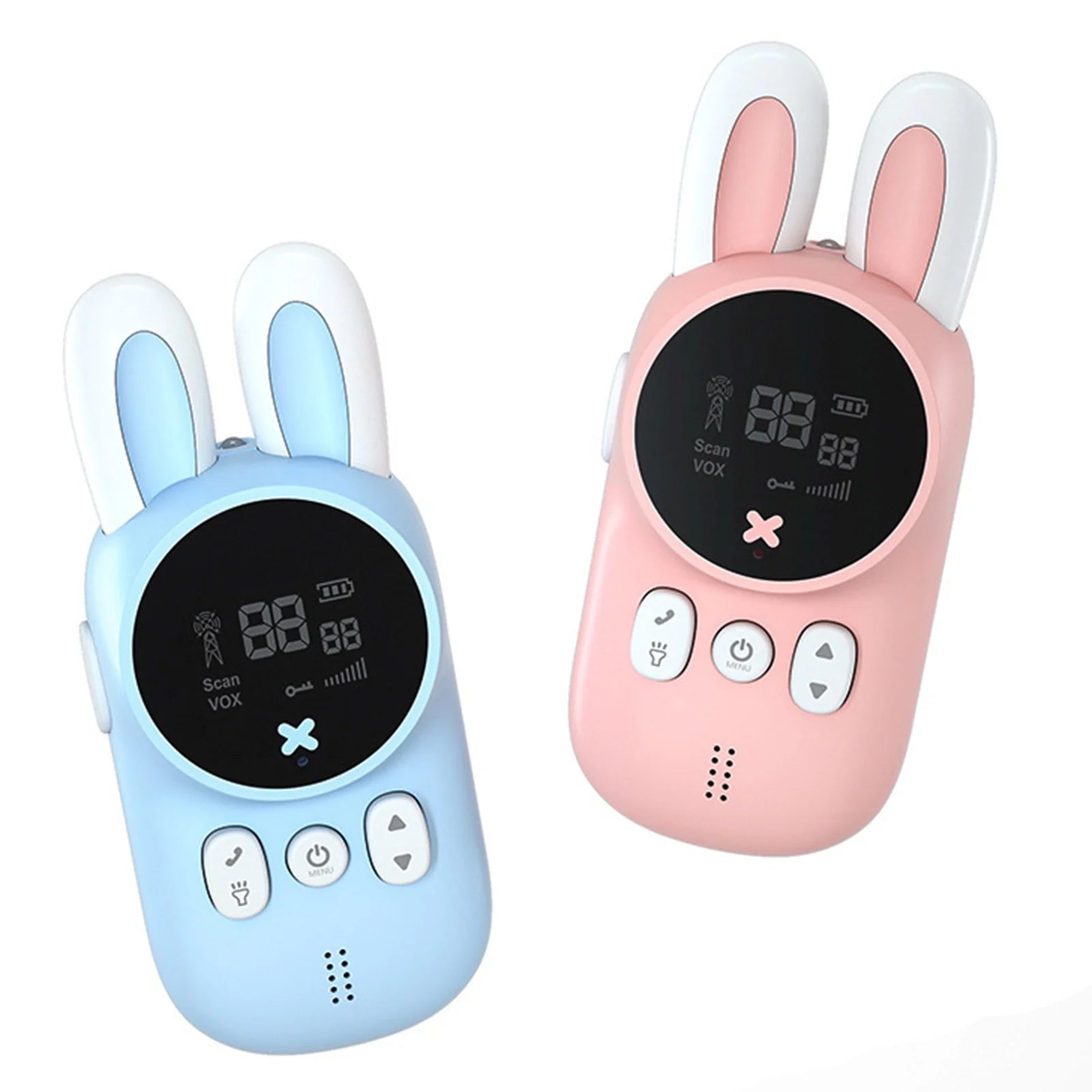 Gecheer Children's Walkie Talkie for Kids Handheld Child Gift Walky Talky with Flashlight Two-Way Radio Boys & Girls Toys Age 3-12 Long  for Indoor  Hiking Adventure Games