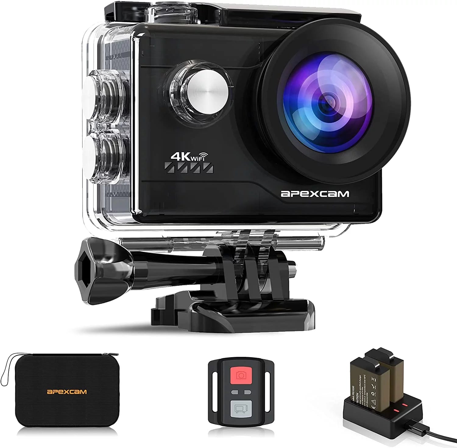 Action Camera 4K Sports Camera 20MP 40M 170¡ãWide-Angle Waterproof Underwater Camera with 2.4G Remote