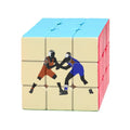 Wrestling American Athletic Fitness Magic Cube Puzzle 3x3 Toy Game Play