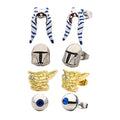 Star Wars The Mandalorian Stud Earrings Set Baby Yoda Ahsoka Tano