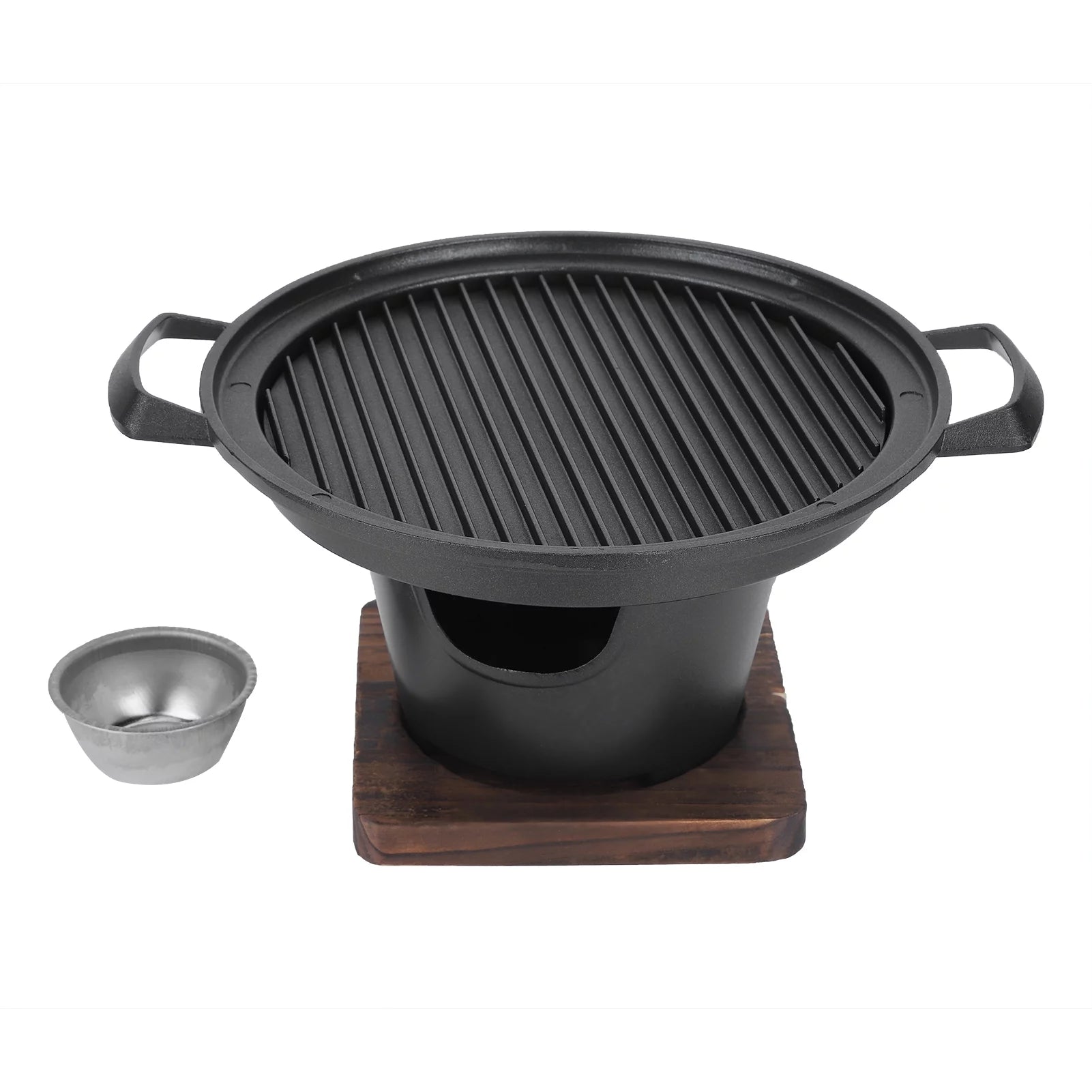 BBQ Grill - 26x21x12.5cm Household Portable Mini Smokeless Barbecue Grill Charcoal Stove BBQ Accessories Non-Stick pan