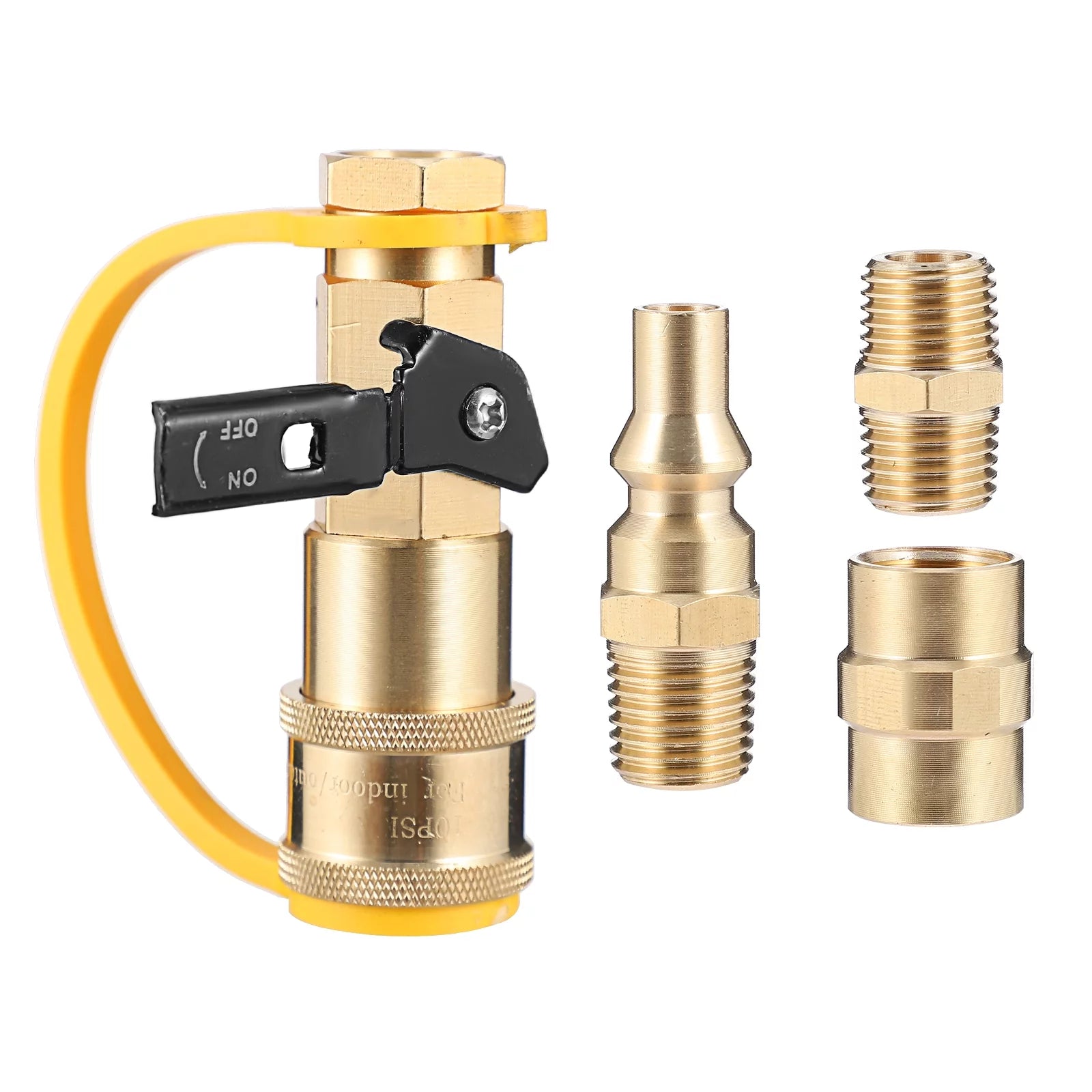 Gongxipen 1 set of Propane Quick Connection Adapters Propane Hose Connector Fitting