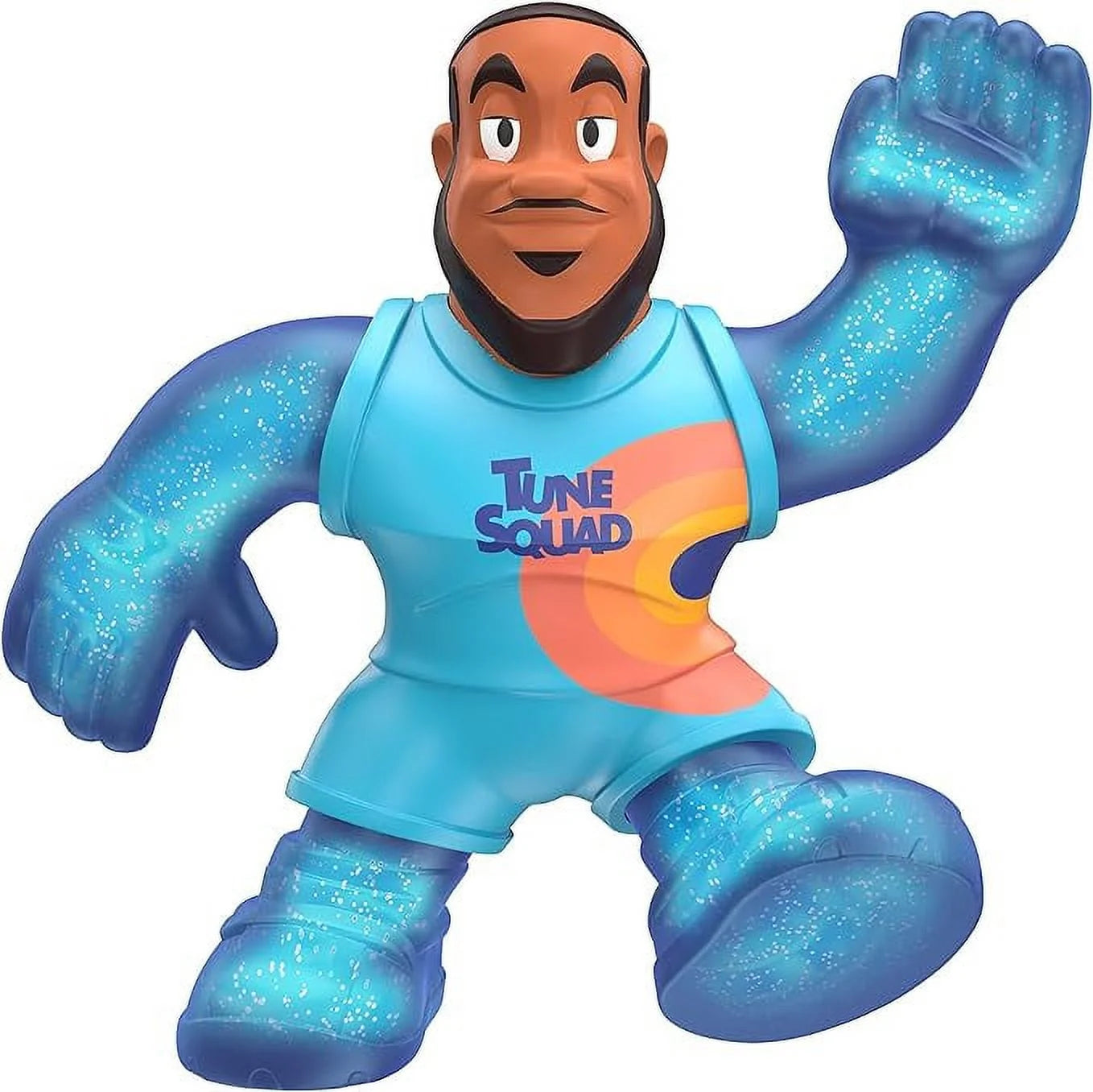 Moose Toys Heroes of Goo JIT Zu ¨C Space Jam: A New Legacy - 5 Stretchy Goo Filled Action Figure - Lebron James (Power Up)