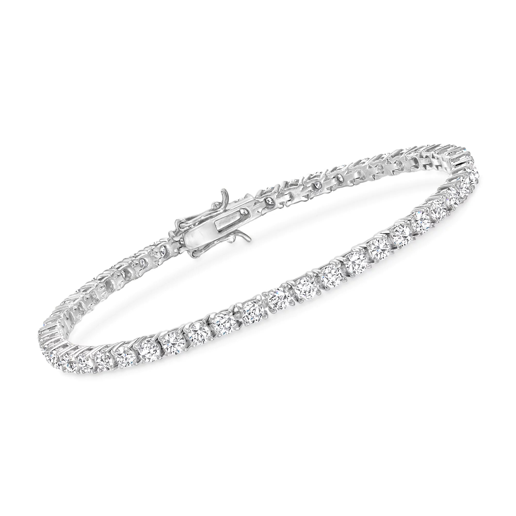 Ross-Simons 5.00 ct. t.w. CZ Tennis Bracelet in Sterling Silver, Women's, Adult