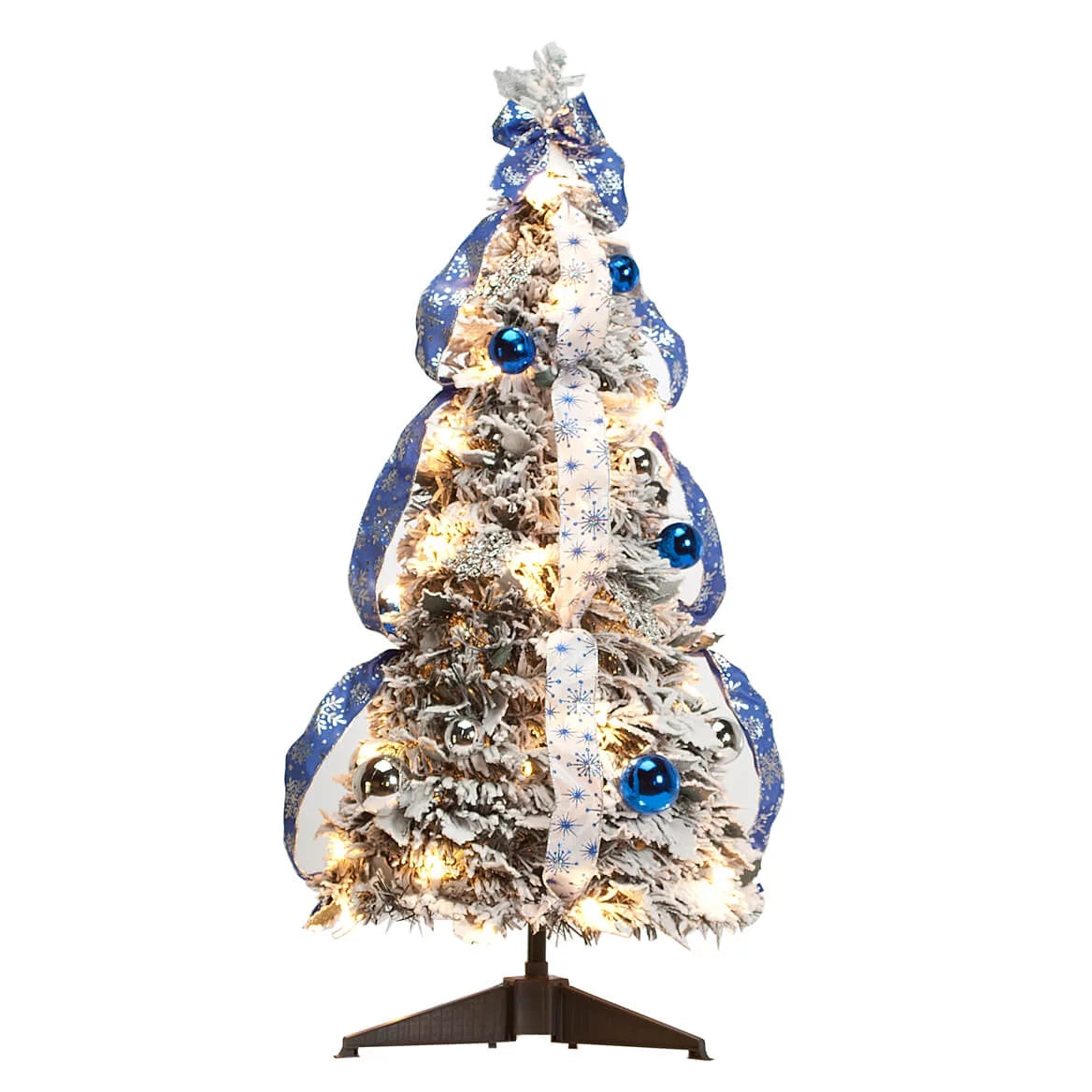 3' Snow Frosted Winter Style Pull-Up Tree by Holiday PeakTM