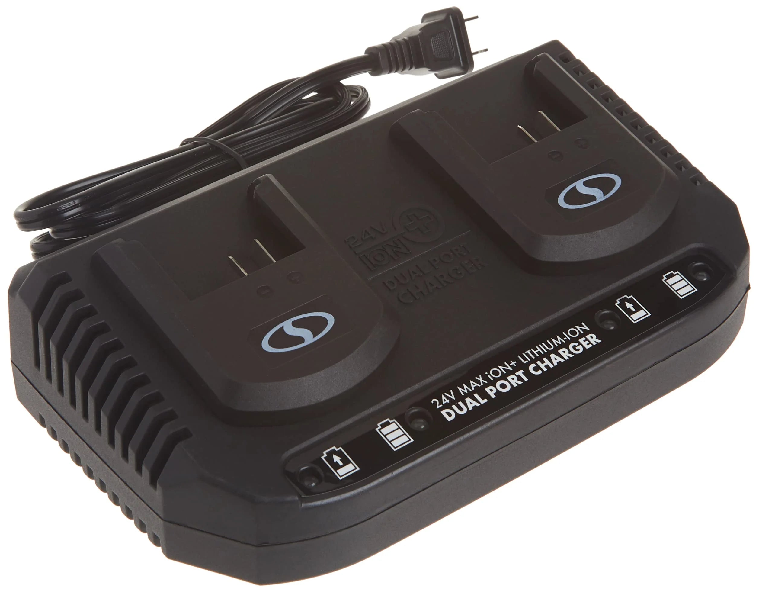 Restored Snow Joe Certified Authentic 24VCHRG-DPC 24V IONMAX Dual Port Quick Charge Docking Station (Refurbished)