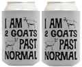 ThisWear Goat Lady Gifts I Am 2 Goats Past Normal Goat Farmer Gifts 2-Pack Can Coolies Drink Coolers Multi