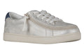 SALE - Women's White (Navy Mustache) BILLY Sneakers