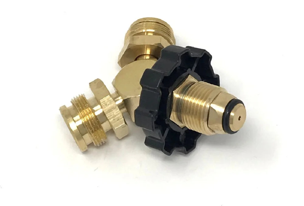 Grill Parts Zone Propane Male Tee Adapter 2-1 by 20 Throwaway Cylinder