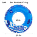 Thickened Swim Ring Float Inflatable Toy With Handle Swimming Ring Tube Adult Swimming Circle Pool Beach Water Play Equipment 90 for Adult 45-75kg