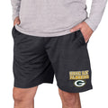 Men's Concepts Sport Charcoal Green Bay Packers Bullseye Knit Jam Shorts