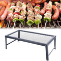 TFCFL 21.7 * 11.8 Folding Campfire Grill Steel Grate Griddle Plate with Foldable Legs Grill Barbecue Tray Outdoor Camp