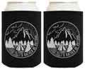 ThisWear Outdoor Gifts Rather Be Outside Drinking Accessories 2-pack Can Coolie Drink Coolers Coolies Black