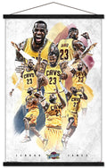 NBA Cleveland Cavaliers - Lebron James 15 Wall Poster with Wooden Magnetic Frame, 22.375 x 34
