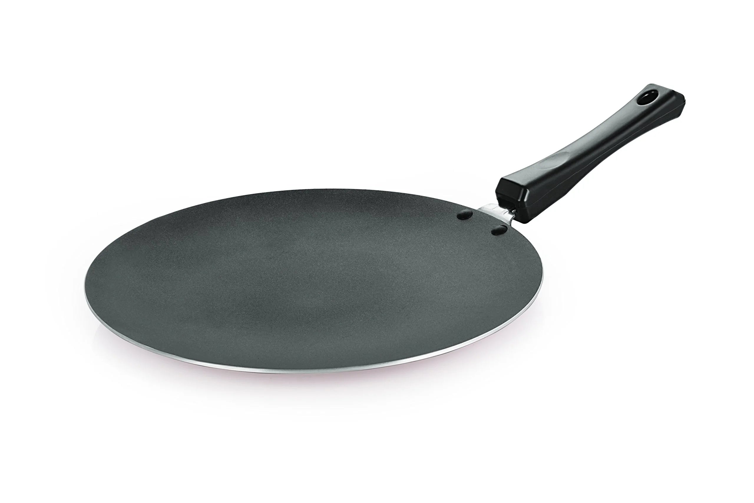 Nirlon Concave Roti Tawa Classic Range Non-Stick Cookware Tawa Pan, Red & Black - Aluminium Cookware Utensils