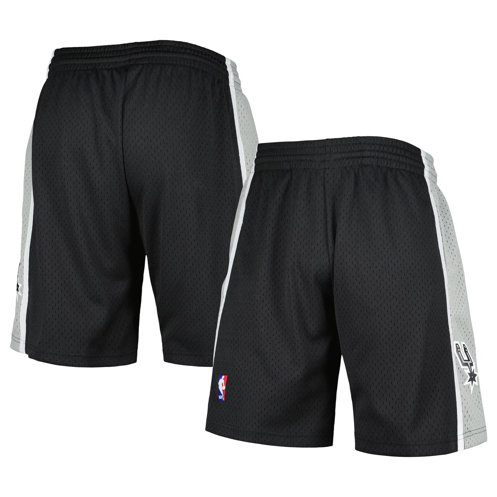 Men's Mitchell & Ness Black San Antonio Spurs 1998-99 Hardwood Classics Swingman Shorts
