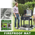 Mother's Day Sale- Outdoor Heat Fiberglass Fire Mat Under Grill Fire Mat BBQ Mat Fire Mat Fire Mat Suitable For Outdoor Grass Patio Ground