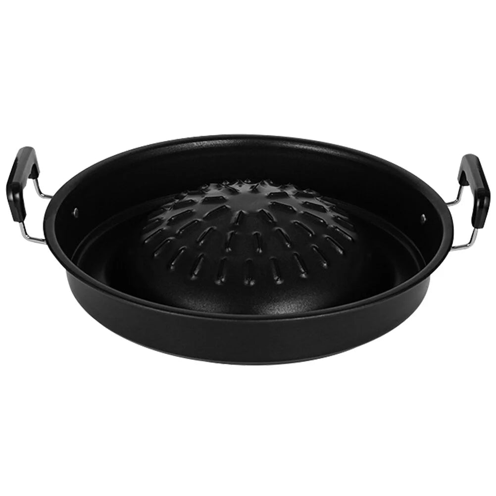 Jibingyi Food Grill Pan Camping Barbecue Pan Grilling Pan BBQ Tray Camping BBQ Supply