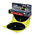 Ez Aim Pull-N-Shoot Splash Reactive Paper Shooting Targets by Allen Company, Bullseye, 8-Targets Per Roll, 12W x 12H, Multi-Color