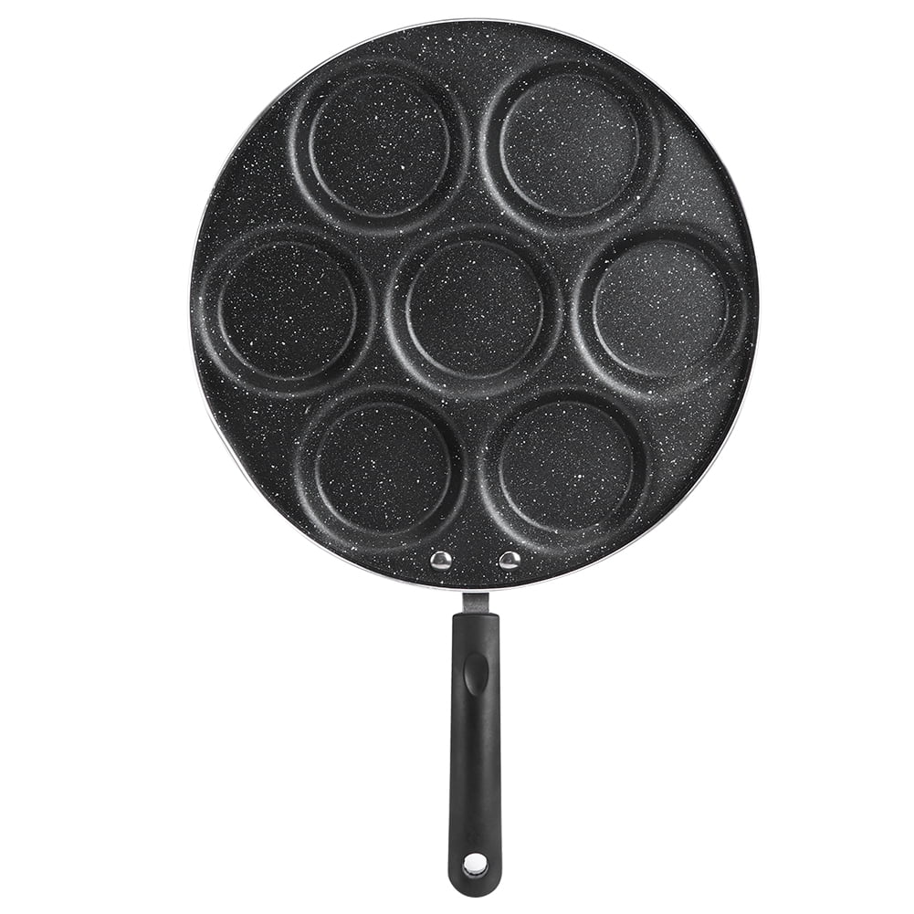 Frying Pan Cooking Non Stick Kitchen Cookware Supplies, 7 Holes Fried Eggs Burger Mold Household