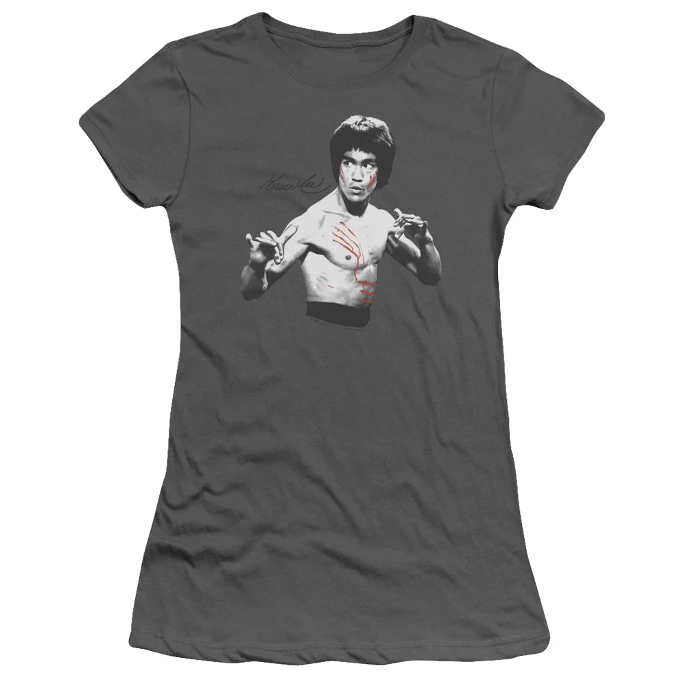 Bruce Lee - Final Confrontation - Juniors Teen Girls Cap Sleeve Shirt - Small