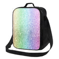 Bingfone Beautiful Glitter Reusable Insulated Lunch Bag Cooler For Work School Picnic Or Travel
