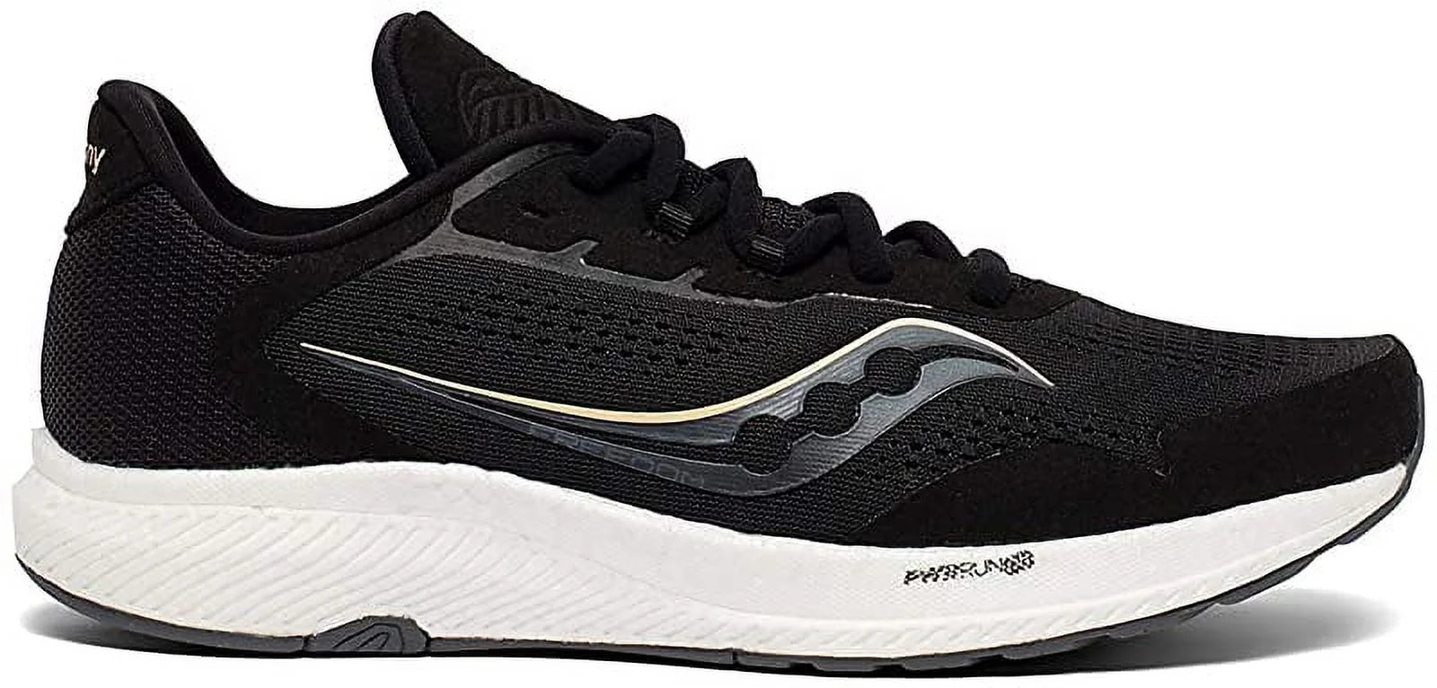 Saucony Women's Freedom 4 Running Shoe, Black/Sunset, 10, Medium