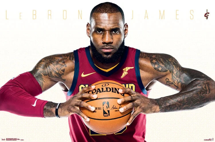 NBA Cleveland Cavaliers - Lebron James 17 Wall Poster, 22.375 x 34