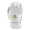 Marucci 2021 Pittards Reserve Adult Baseball Batting Gloves Pair White Medium
