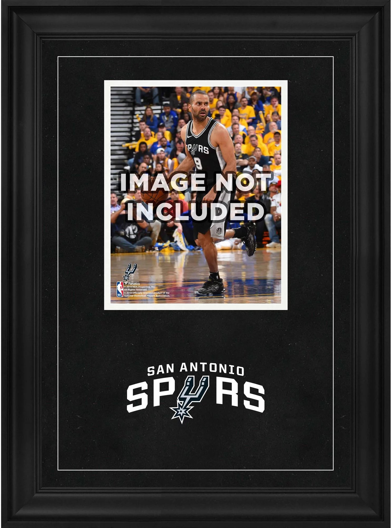 San Antonio Spurs Deluxe 8 x 10 Vertical Photograph Frame with Team Logo