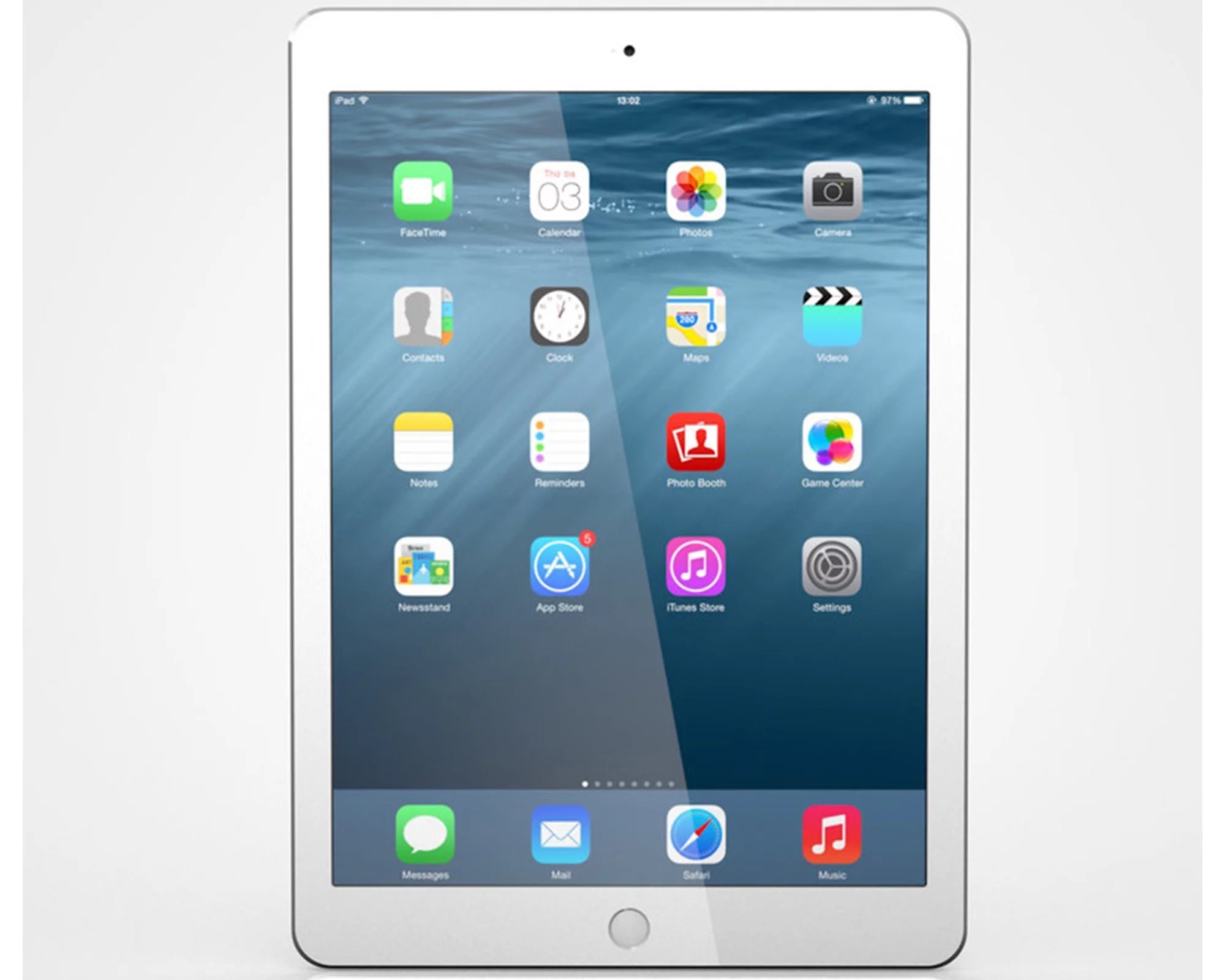 Restored Apple iPad Air 2, 9.7in, Wi-Fi, 128GB, Silver (Refurbished)