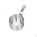 2 Pieces 50ml Stainless Steel Saucepan Milk Pot Cooking Small Pan for Milk, Eggs, , Steak Sauce