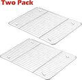 Cooling Rack Pack of 2, Stainless Steel Baking Racks, Heavy Duty Wire Rack Baking Rack for Baking Roasting Grilling Drying, Oven & Dishwasher Safe(15.2x11.1x0.6)