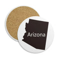 Arizona The United States Of America Map Coaster Cup Mug Tabletop Protection Absorbent Stone