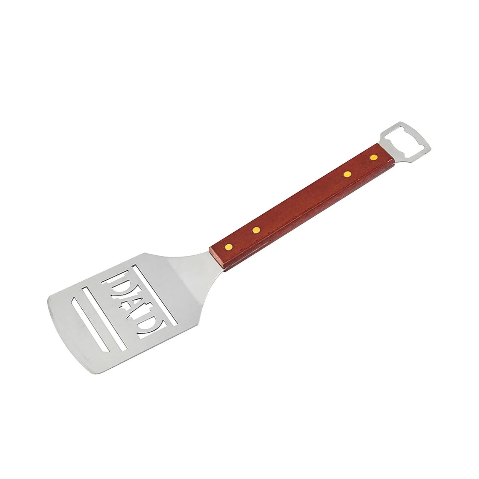 TISHITA BBQ Spade Barbecue Tool Grilling Accessories Father's Day Gifts for Baking Cooking Camping Campfire Parties Picnic brown