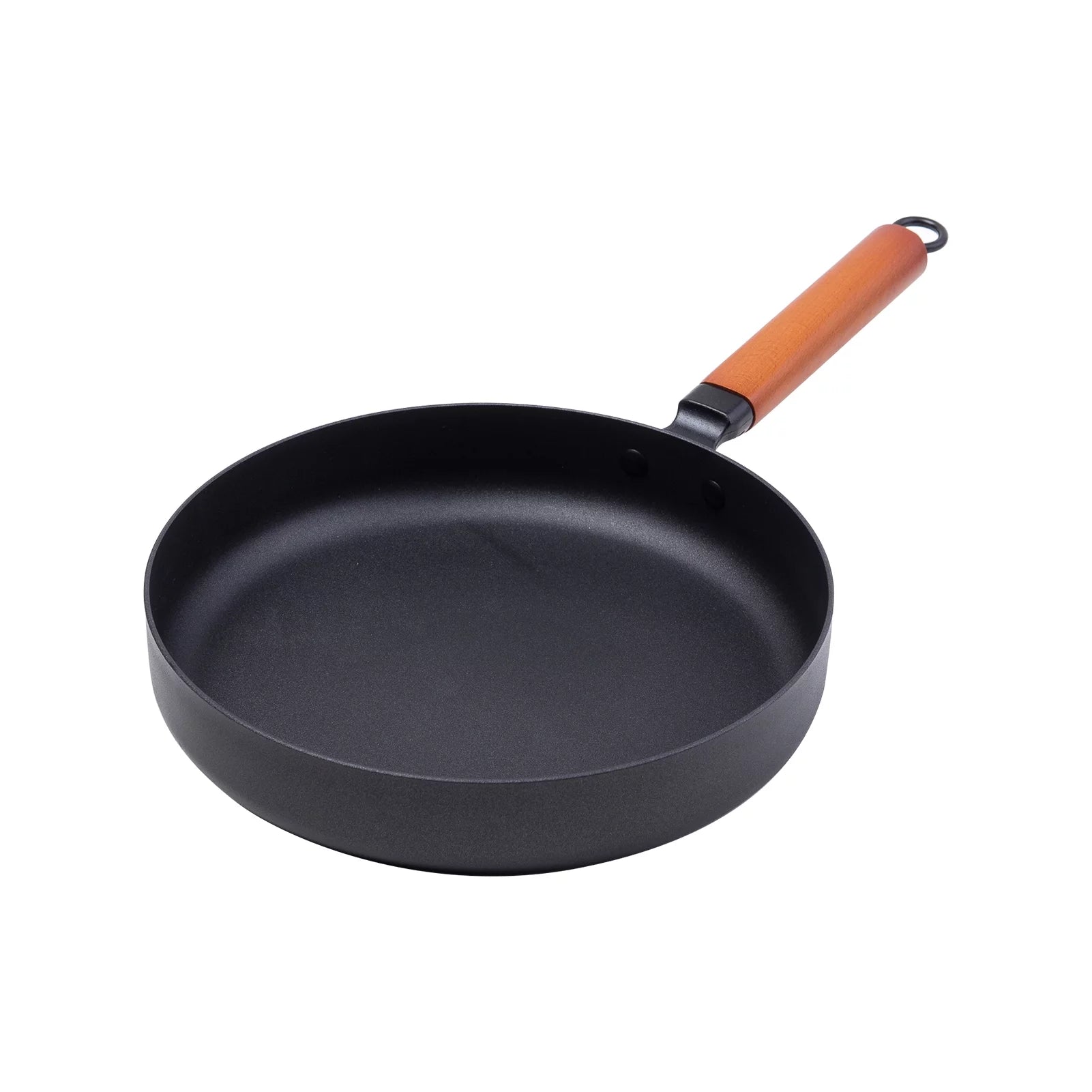 Uteam Iron Cookware Deep Frying Pan Non-stick Iron Pot Skillet for All Cooking Surfaces