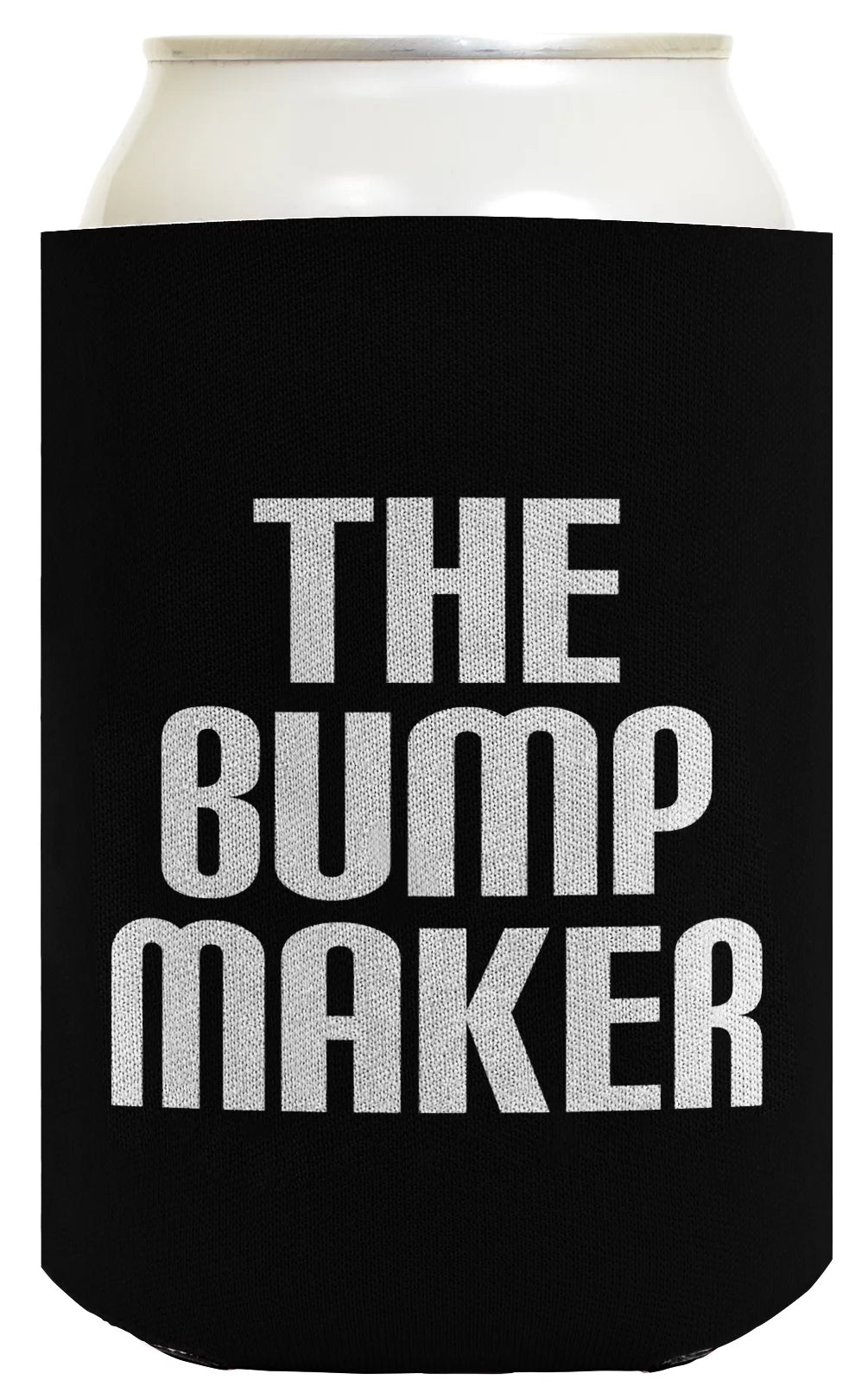ThisWear Expecting Father The Bump Maker New Dad Pregnancy 2 Pack Can Coolie Drink Coolers Coolies Black