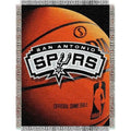 Spurs OFFICIAL National Basketball Association; Photo Real 48x 60 Woven Tapestry Throw by The Northwest Company