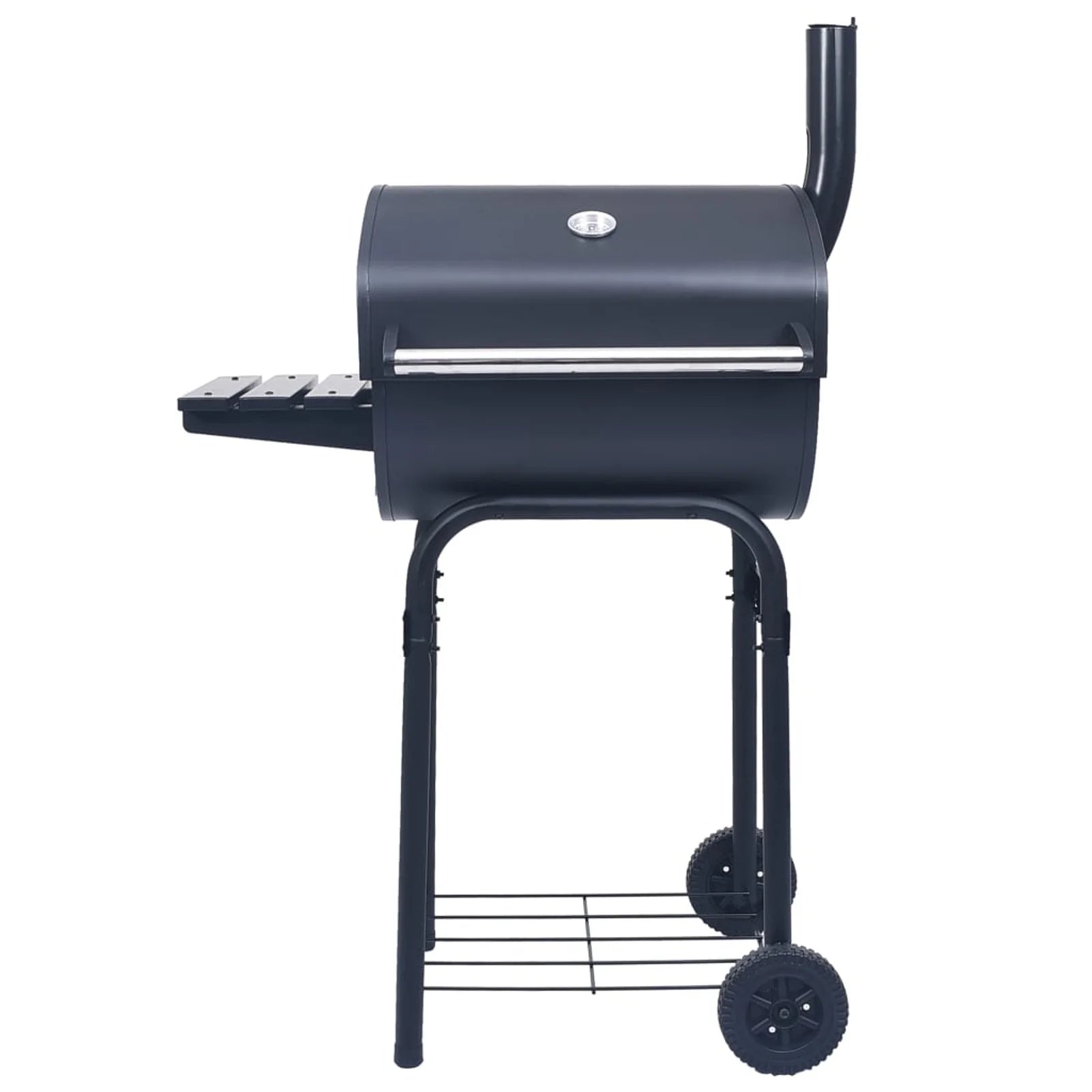 Suzicca Charcoal BBQ Grill Smoker with Bottom Shelf Black