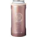 BruMate Milwaukee Brewers 12oz. Primary Mark Glitter Slim Can Cooler