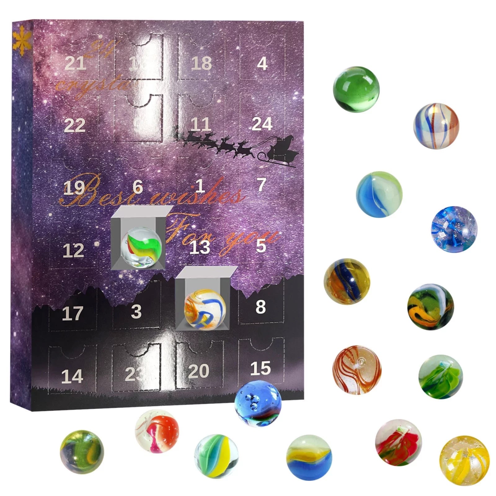 The Coat of Many Colors Christmas Ornament Gemstone Advent Calendar 2022 Advent Calendar For Kids With 24 Gemstones To Open Each Day A Complete Rock Collection Christmas Countdown Calendar