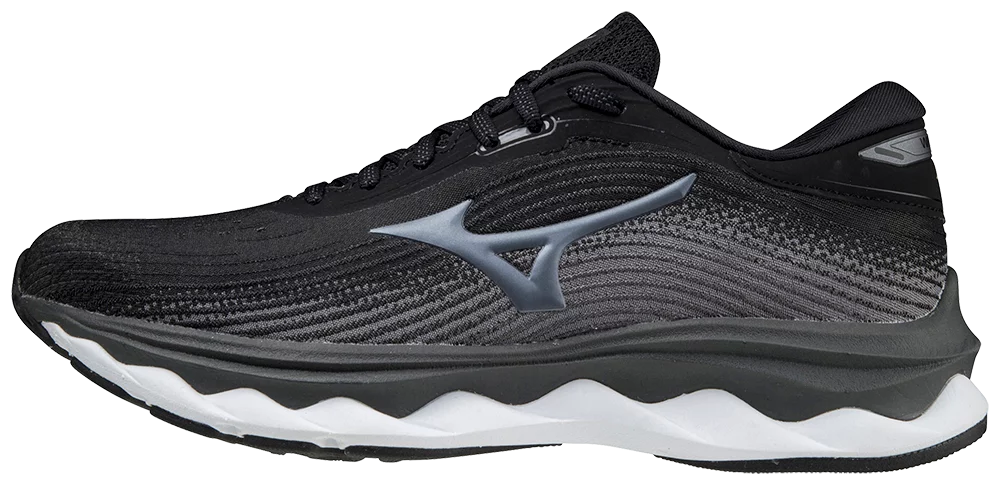 Mizuno Women's Wave Sky 5 Running Shoe, Size 9, Black (9090)