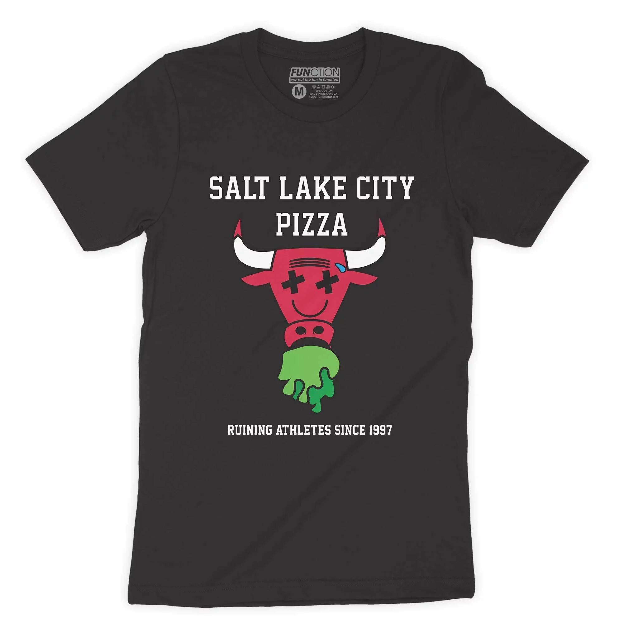 Function - MJ Micheal Chicago Flu Gate Game 5 Basketball Bulls Sick Championship Pizza Game Men's T-Shirt