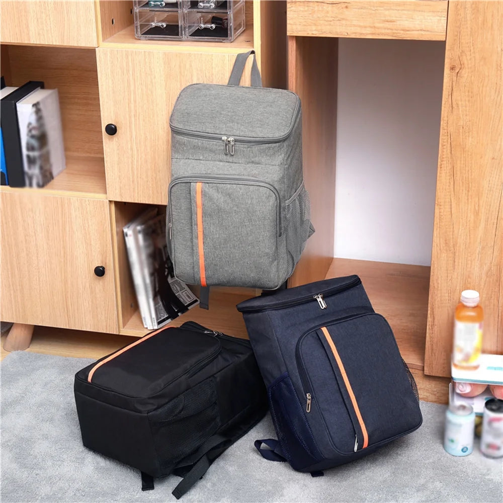 Nebublu Thermal Lunch Backpack, 18L Large Capacity Leak Proof Picnic Bag, Insulated Food and Beverage Storage for Cool and Warm Meals, Shoulder Bag for Picnics and Road Trips