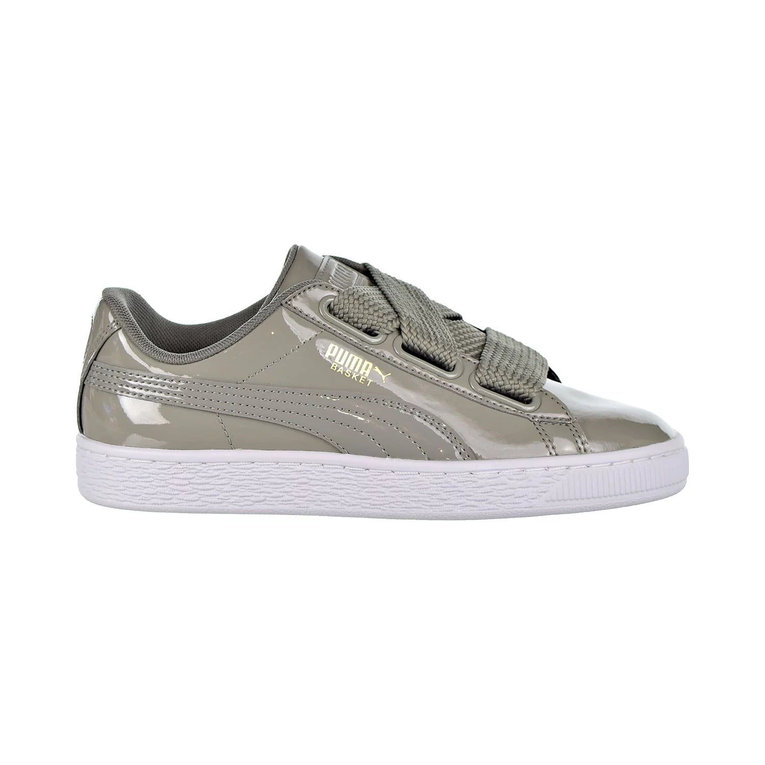 Puma Basket Heart Patent Women's Shoes Rock Ridge 363073-12