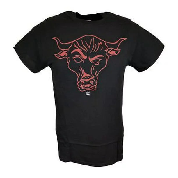 The Rock Red Brahma Bull Line Drawing WWE Mens T-shirt 5XL