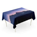 KDAGR Fantastic Starry Sky Autumn Landscape and Snow Capped Peaks Tablecloth Table Desk Cover Home Party Decor 52x70 inch