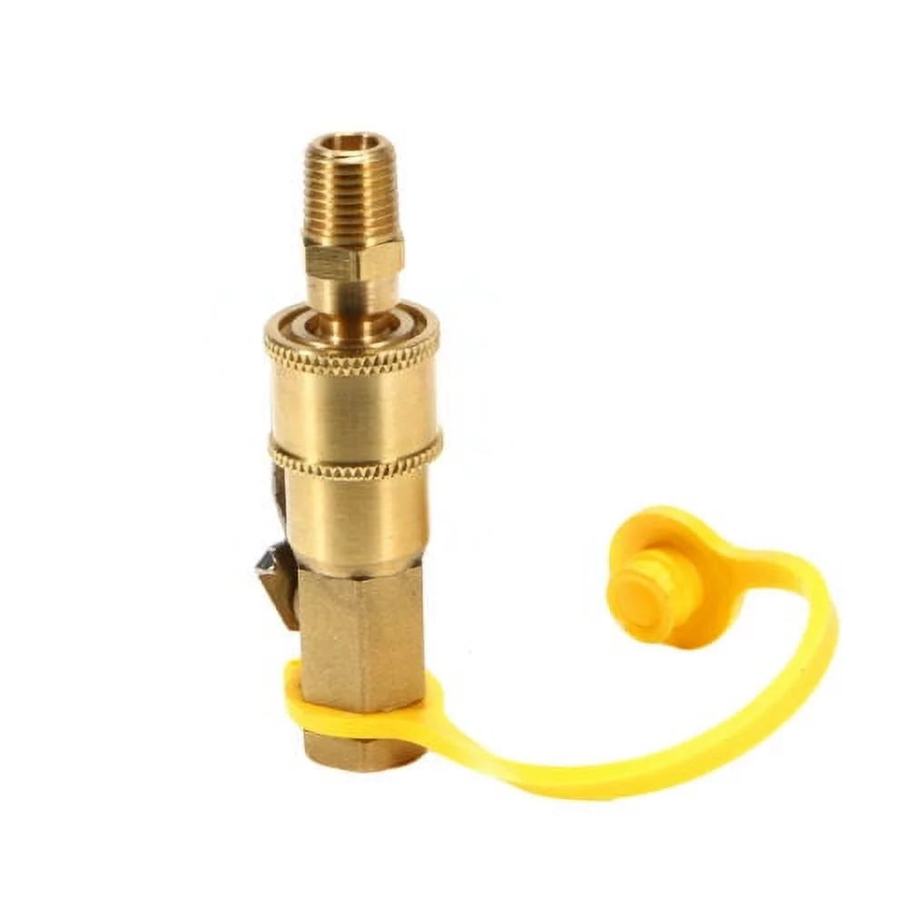 JLLOM G ¡¤ PEH New 1/4 Inlet Rv Propane/Natural Lp Gas Quick Disconnect Coupler W/Ball Valve