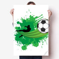 Fly Soccer Football Sports Sticker Decoration Poster Playbill Wallpaper Window Decal